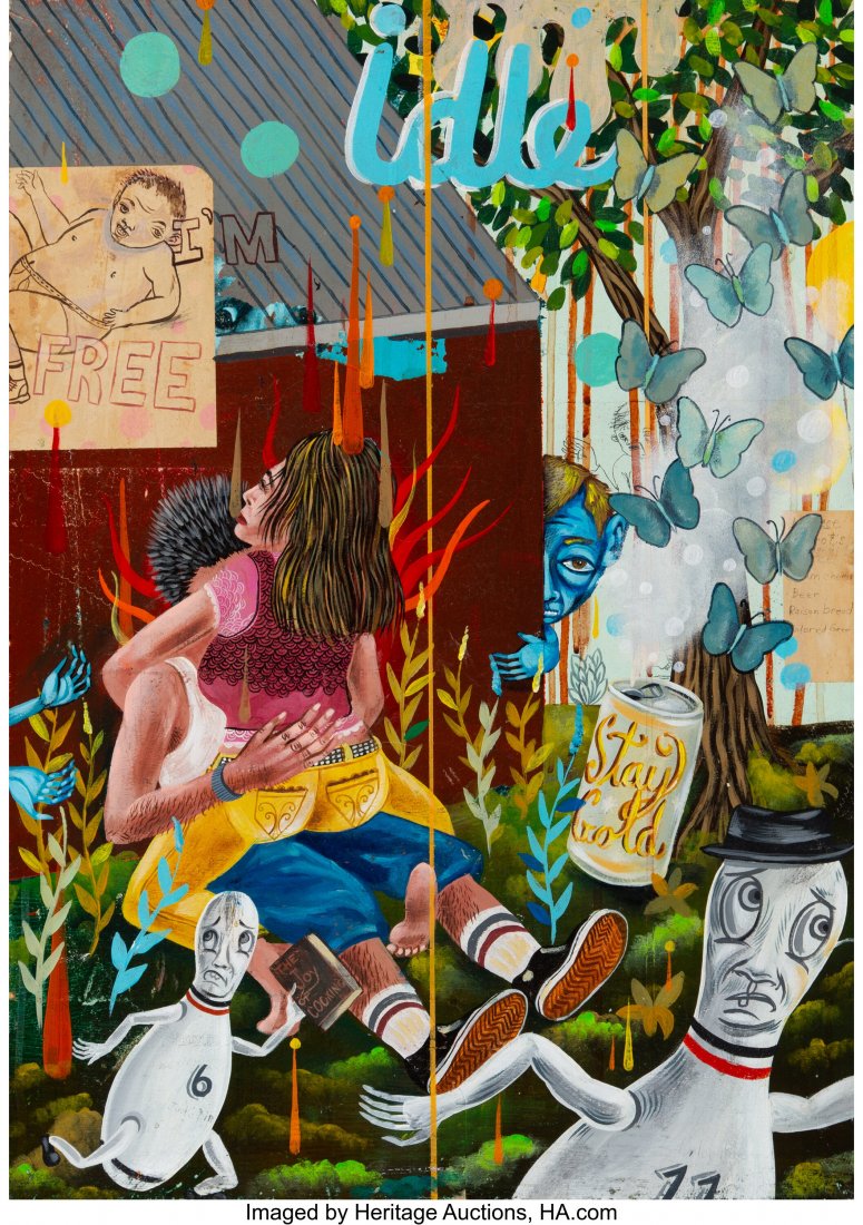 Clayton Brothers I'm Gold, 2003 Mixed media on: Clayton Brothers I'm Gold, 2003 Mixed media on panel 24 x 17 inches (61 x 43.2 cm) Signed, dated, and titled on the reverse: I'm Gold / 2003 / C. Clayton R. Clayton PROVENANCE: La Luz de Jesus Gallery