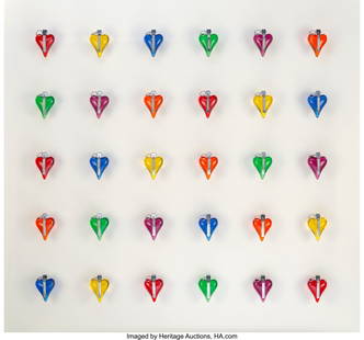 Mauro Perucchetti (b. 1949) Heart Attack - The P: Mauro Perucchetti (b. 1949) Heart Attack - The Power of Love, 2008 Resin, stainless steel, and acrylic 63 x 63 inches (160.0 x 160.0 cm) Signed in ink and editioned 2/9 on accompanying certificate of