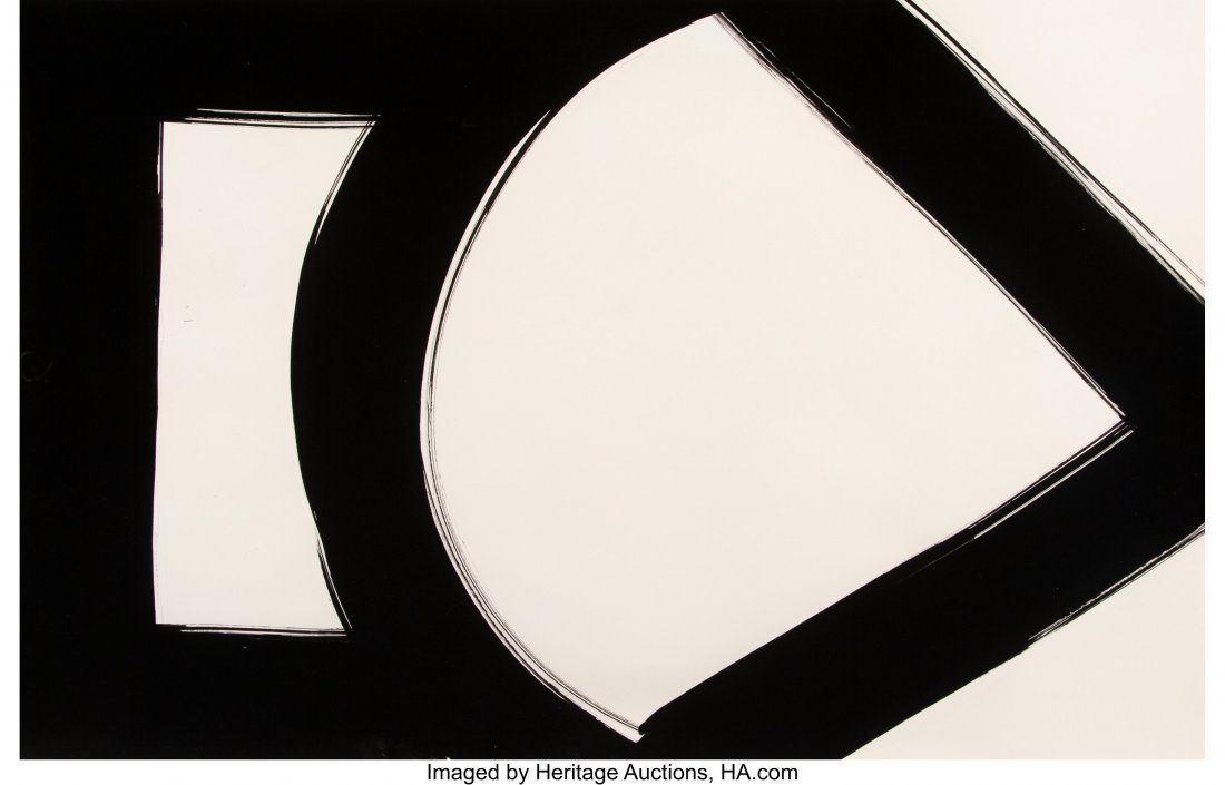 Al Held (1928-2005) 65-A1, 1965 Ink on paper 22-: Al Held (1928-2005) 65-A1, 1965 Ink on paper 22-3/4 x 35 inches (57.8 x 88.9 cm) Signed, dated, and dedicated on the reverse: For / Brian + Carole / 9/6/89 Al Held / 65-A1 / A Held PROVENANCE: David K