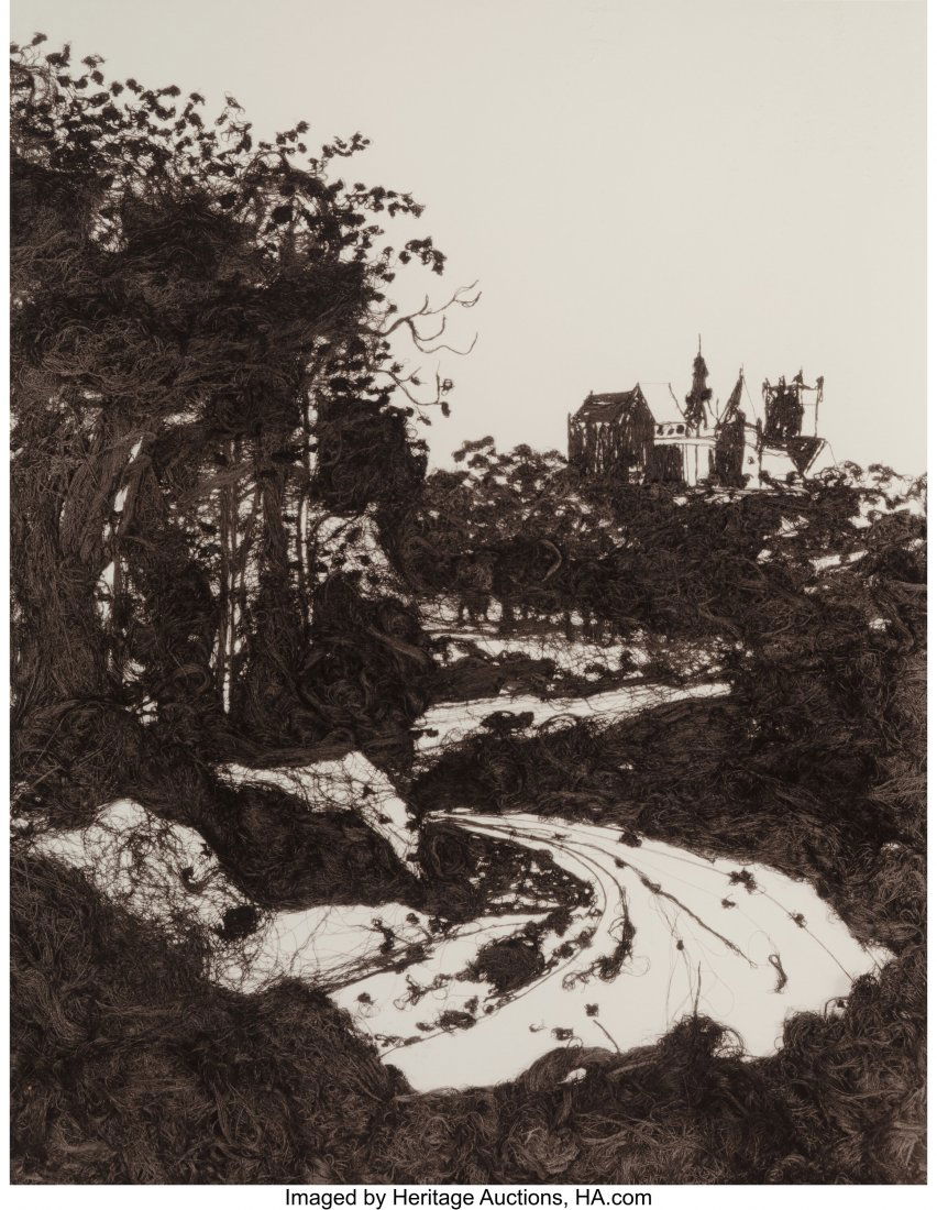Vik Muniz (b. 1961) 20,000 Yards (Castle at Bent: Vik Muniz (b. 1961) 20,000 Yards (Castle at Bentheim, after Jacob van Ruisdael), 1999 Toned gelatin silver print 14 x 11 inches (35.6 x 27.9 cm) Ed. 9/15 Signed, numbered, and titled verso: Vik Muniz