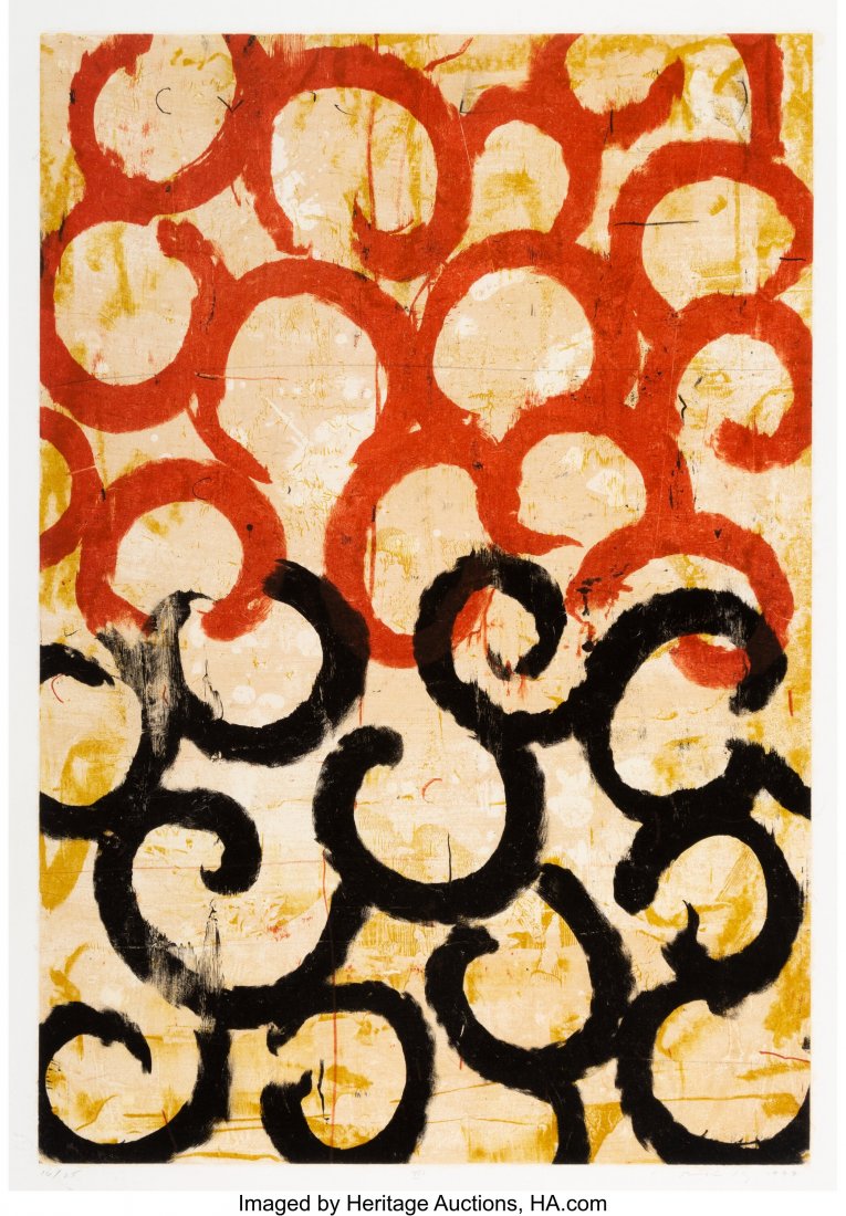 Robert Kelly (b. 1956) III, 1997 Lithograph in c: Robert Kelly (b. 1956) III, 1997 Lithograph in colors on paper 32 x 22 inches (81.3 x 55.9 cm) (image) Ed. 16/25 Signed, numbered, dated, and titled in pencil along the lower edge PROPERTY FROM AN IMP