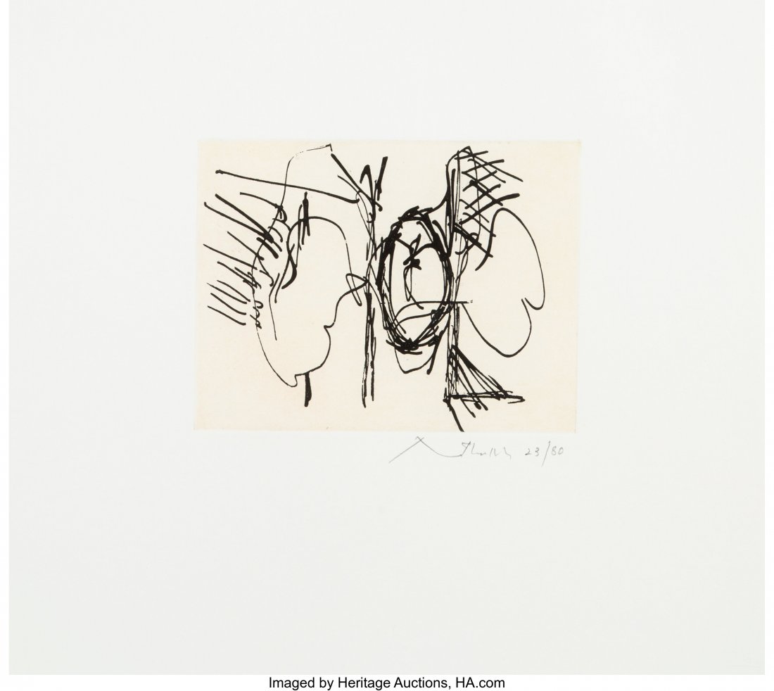 Robert Motherwell (1915-1991) The 40's, 1977 Aqu: Robert Motherwell (1915-1991) The 40's, 1977 Aquatint and etching on wove paper 5-3/4 x 7-3/4 inches (14.6 x 19.7 cm) (image) Ed. 23/80 Signed and numbered in pencil along lower edge HID03101062020 &c