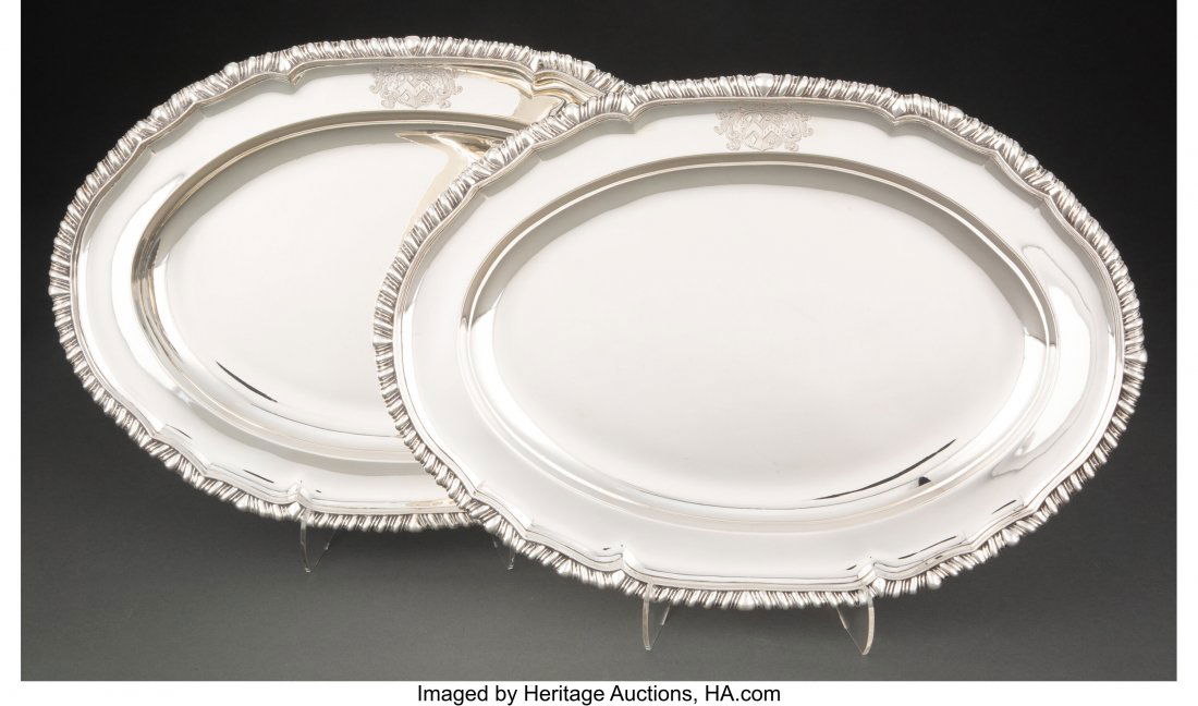 A Pair of Joseph Hardy George III Silver Meat Di (1 of 3)