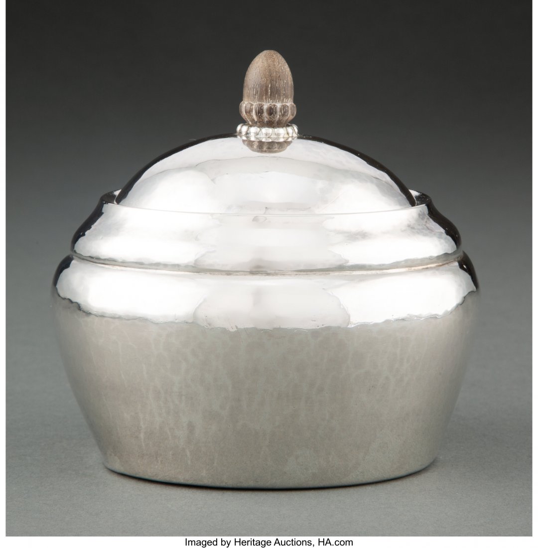 A Georg Jensen No. 28 Silver and Ebony Covered S (1 of 5)