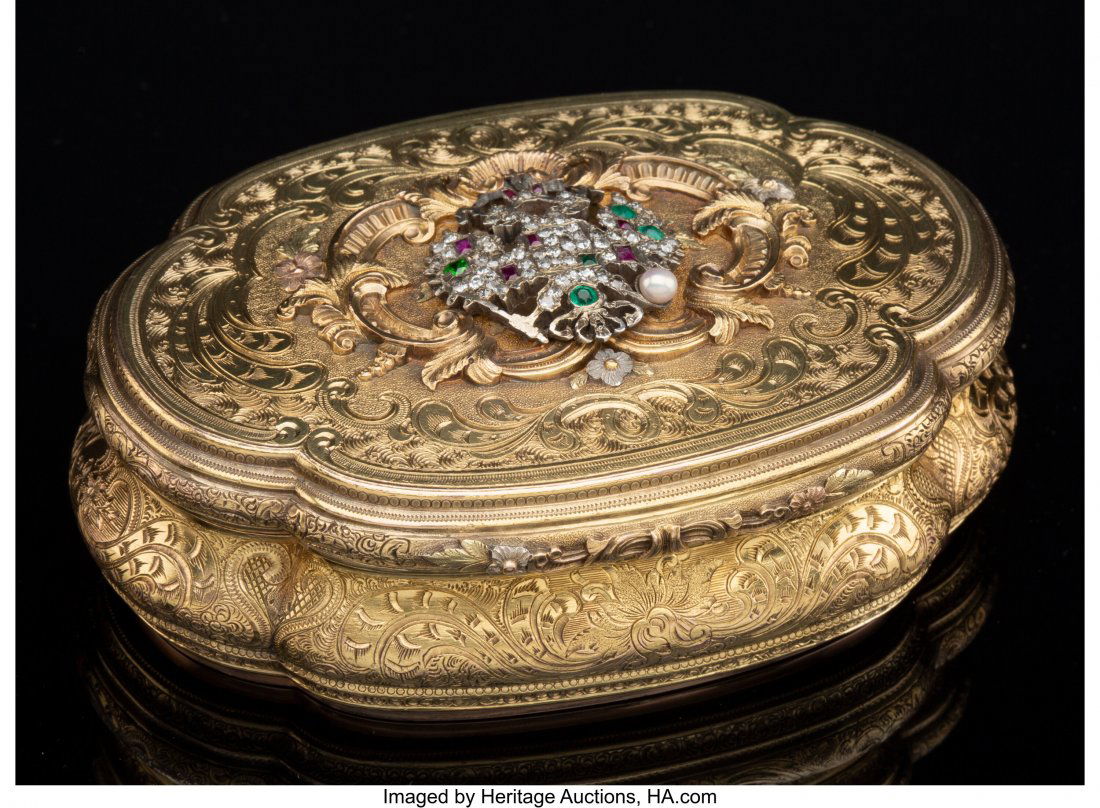 A C.M. Weishaupt & Söhne 14K Gold Snuff Box (1 of 4)