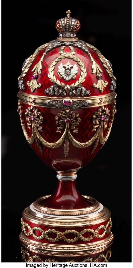 A 14K Vari-Color Gold, Guilloché Enamel, (1 of 5)