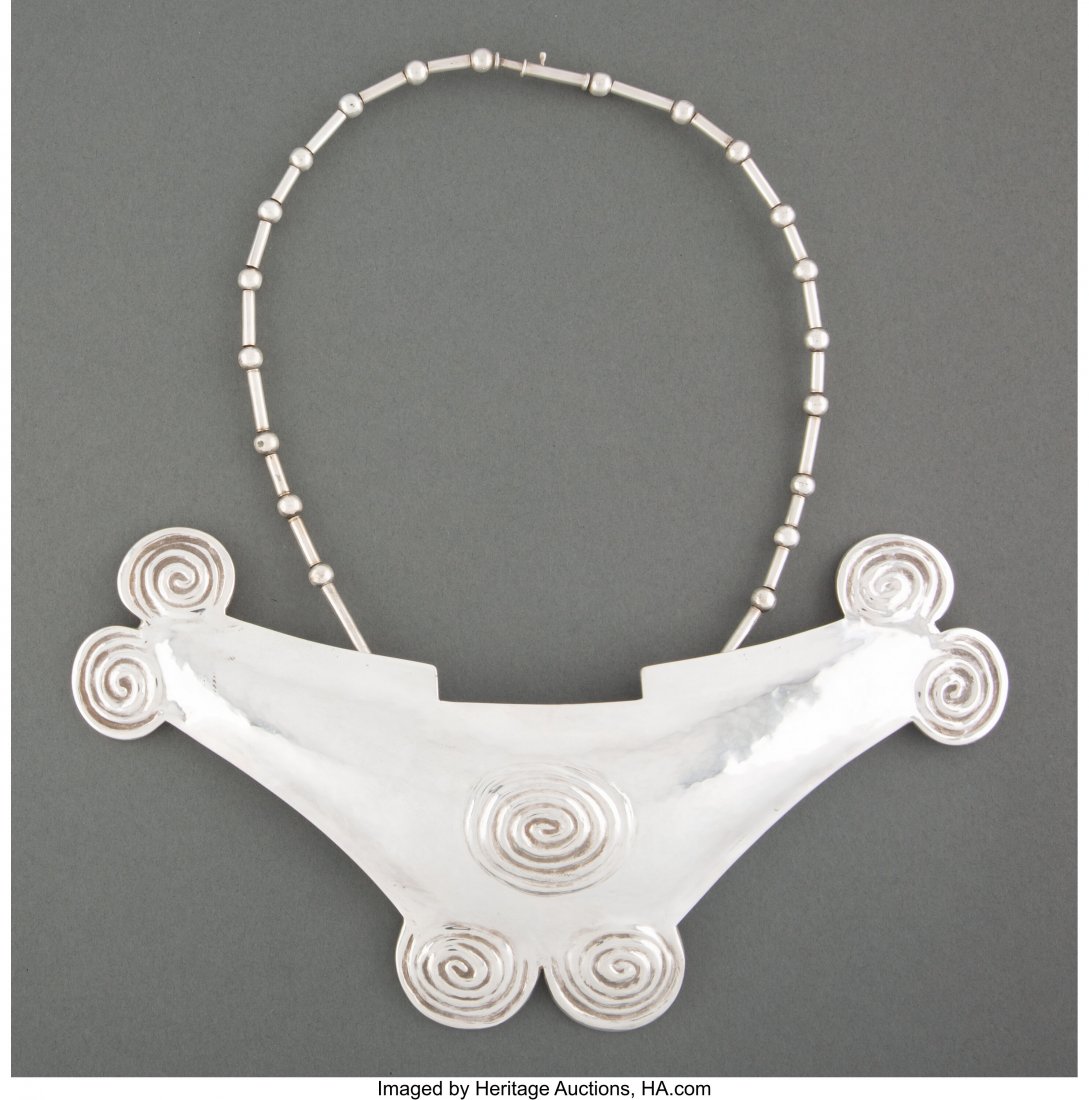 A Graziella Laffi Silver Necklace, Lima, Peru, c (1 of 2)