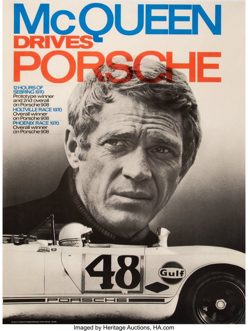 Erich Strenger (German, 1922-1993) Steve McQueen (1 of 2)