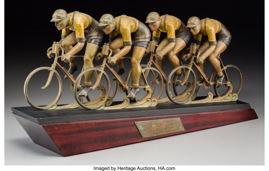 Rare French Art Deco Cold-Painted Bronze Robert (1 of 2)