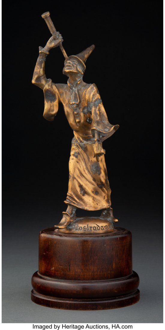 A. Loir Gilt Bronze Nostradamus Automobile Masco (1 of 2)