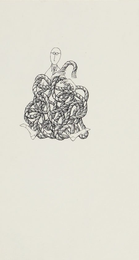 EDWARD GOREY (American, 1925-2000) My Friend Wai: EDWARD GOREY (American, 1925-2000) My Friend Wainscott, Playboy illustration