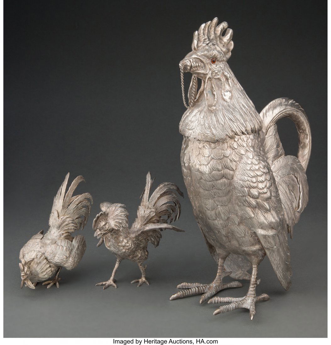 German School (20th Century) Rooster-Form Cockta (1 of 2)