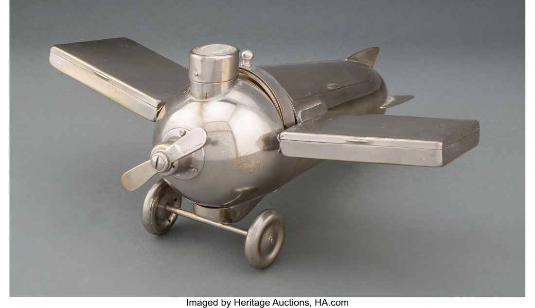 J.A. Henckels (German, ) Airplane-Form Smoker's