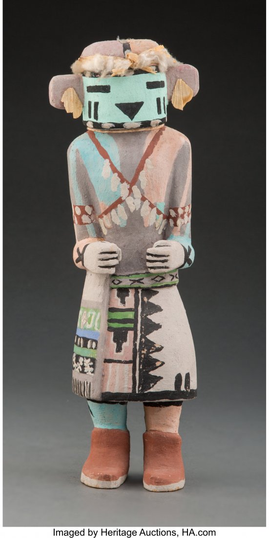 A Hopi Kachina Doll  c. 1980  with old tag inscr (1 of 3)