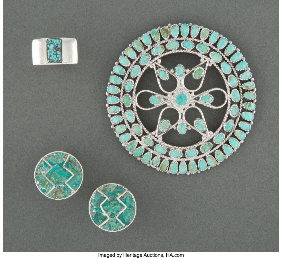 Three Southwest Jewelry Items  including a Navaj (1 of 2)