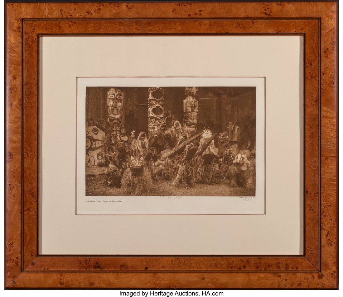 Edward S. Curtis  Masked Dancers - Qagyuhl c. 19 (1 of 2)