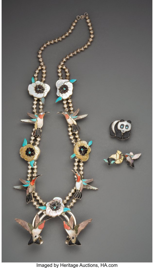 Three Zuni Jewelry Items  Virgil and Shirley Ben (1 of 2)