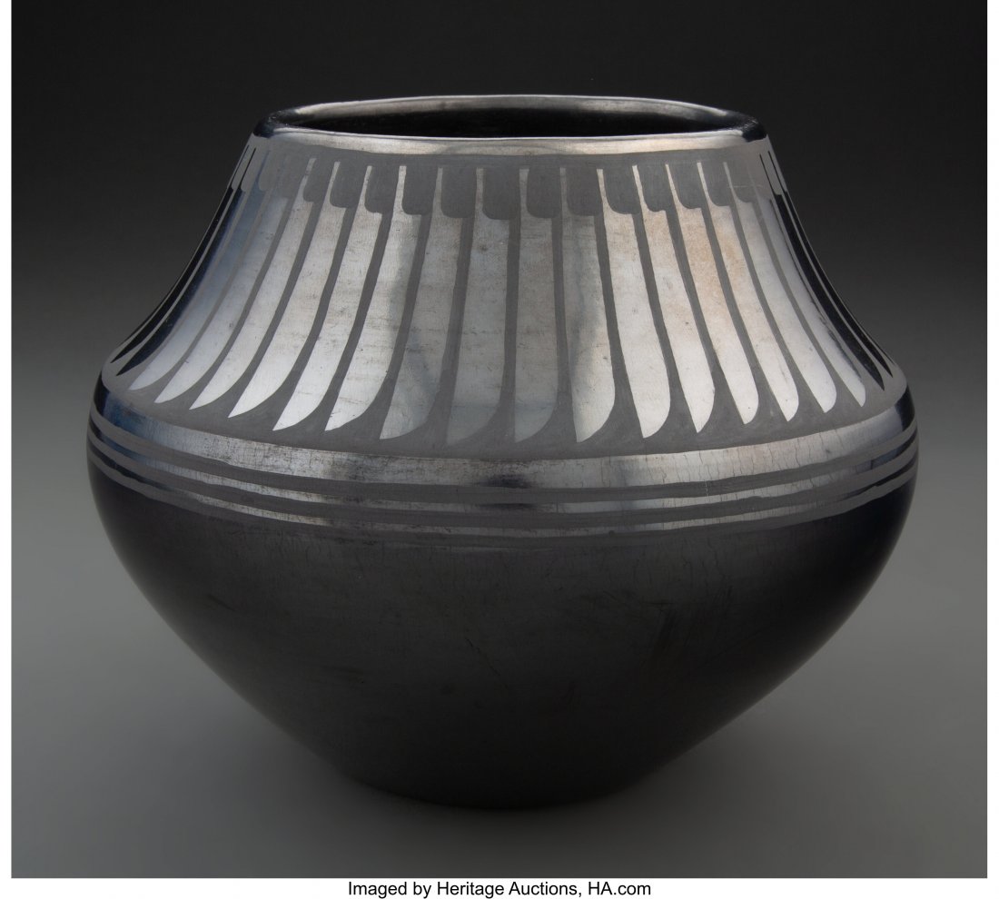 A San Ildefonso Blackware Jar  Maria Martinez an (1 of 3)