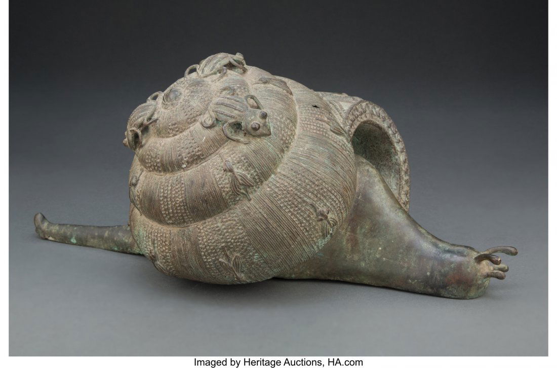 An Igbo-Ukwu Bronze Ritual Vessel  Nigeria, 19th (1 of 3)