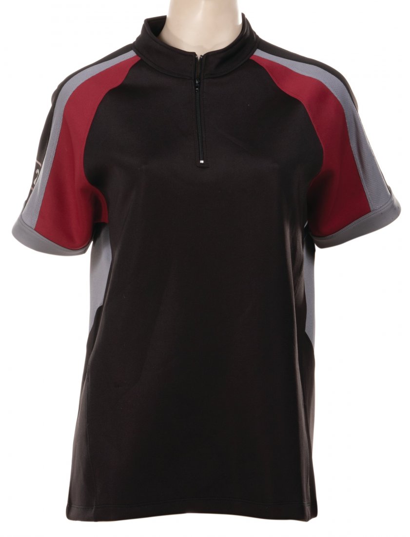 Jennifer Lawrence "Katniss Everdeen" District 12: Jennifer Lawrence "Katniss Everdeen" District 12 Training Tunic from The Hunger Games (Lionsgate, 2012). Original futuristic, custom-made sports jersey screen worn during training sequences. Consistin
