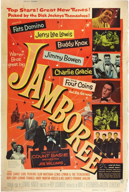 Jamboree (Warner Brothers, 1957). Poster (40" X: Jamboree (Warner Brothers, 1957). Poster (40" X 60"). This great poster is from one o