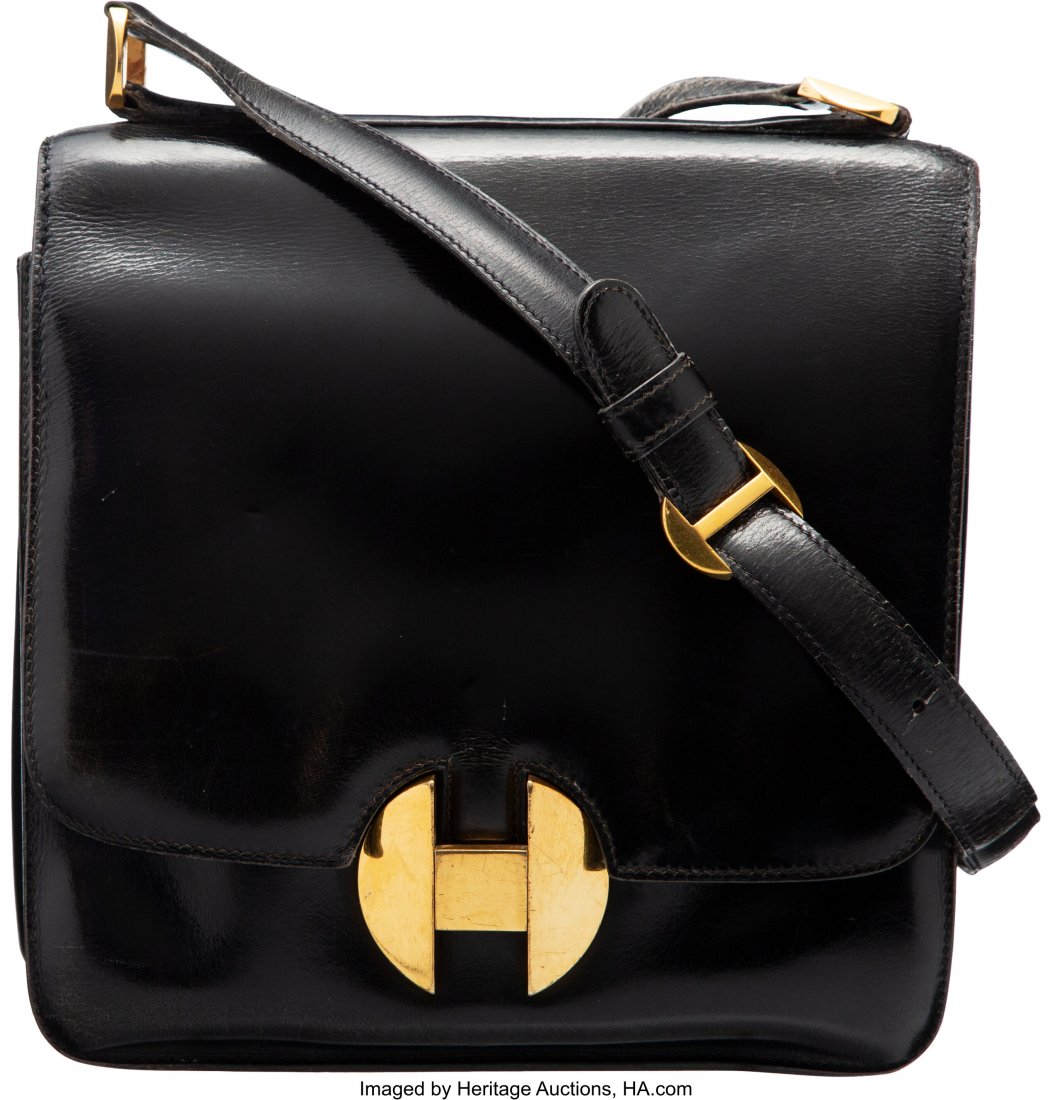 Hermès Vintage 20cm Black Calf Box Leather 2002 (1 of 2)