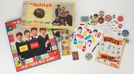 The Beatles Scarf, Boardgame, and Other Vintage : The Beatles Scarf, Boardgame, and Other Vintage Novelties. This large collection of vinta