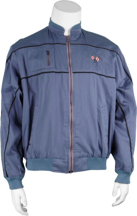 Showtime - Robert De Niro Jacket.: Showtime - Robert De Niro Jacket. Light blue cotton windbreaker as