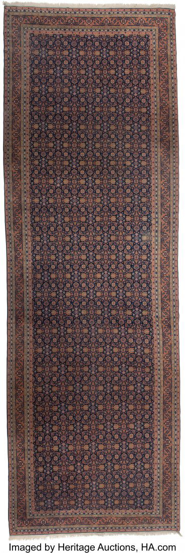 A Near Pair of Sarouk Feraghan Runners with Navy (1 of 2)