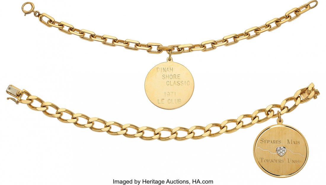 Two Diamond and Gold Bracelets Stones: Single-cu (1 of 1)