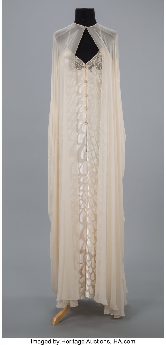 A George Stavropoulos Silk Cream Burnout Chiffon (1 of 4)