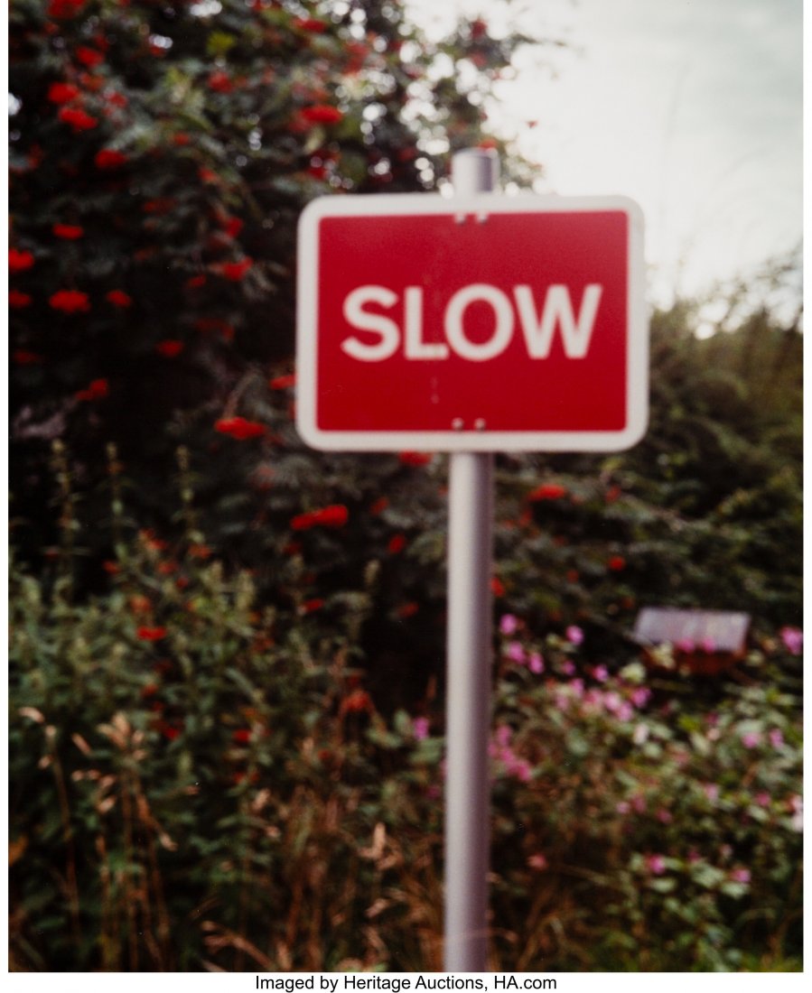 Jack Pierson (American, 1960) Slow, 2009 Dye cou: Jack Pierson (American, 1960) Slow, 2009 Dye coupler print on Kodak Professional Endura paper 10 x 8 inches (25.4 x 20.3 cm) (image/sheet) Signed, dated, and editioned 54/100 in ink, verso. HID0310106