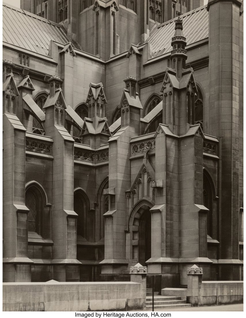 Arthur Smith Gray (American, 1884-1976) The Chur: Arthur Smith Gray (American, 1884-1976) The Church; Back Alley (two works) Gelatin silver prints 13-1/4 x 10-1/4 inches (33.7 x 26.0 cm); and smaller (images) 14 x 11 inches (sheets) Each with photogr