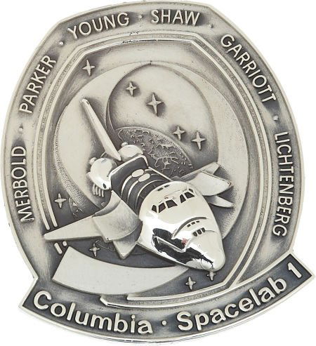 Space Shuttle Columbia - Spacelab 1 (STS-9) Flow: Space Shuttle Columbia - Spacelab 1 (STS-9) Flown Silver Robbins