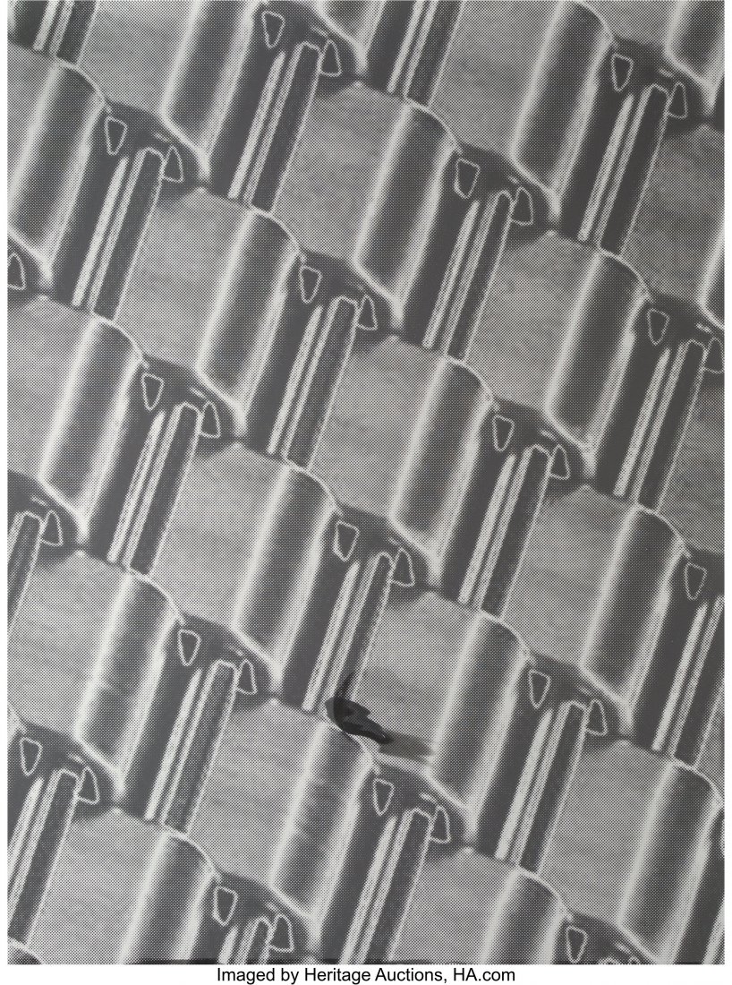 Tauba Auerbach (b. 1981) A Flexible Fabric of In: Tauba Auerbach (b. 1981) A Flexible Fabric of Inflexible Parts, 2015 Screenprint on metallic Durarlar 26 x 19-1/2 inches (66 x 49.5 cm) (sheet) Edition of 50 HID03101062020 © 2020 Heritage Auctio