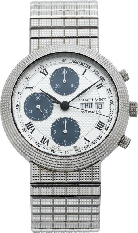 Daniel Mink Collection 1900 Automatic Stainless: Daniel Mink Collection 1900 Automatic Stainless Chronograph, circa 2005 Case: stainless st