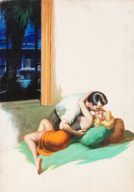 RAY JOHNSON (American, 1927-1994) The Motel, pap: RAY JOHNSON (American, 1927-1994)The Motel, paperback cover, 1961Gouac