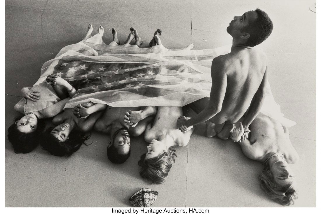 Will McBride (American, 1931-2015) Singers from: Will McBride (American, 1931-2015) Singers from 'Hair' Production, 1968 Gelatin silver print, printed later 11-3/8 x 16-3/4 inches (28.9 x 42.5 cm) (image) 16 x 20 inches (sheet) Signed, titled, and d