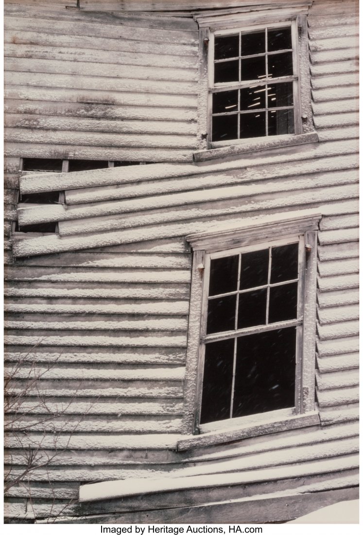 Richard Walker (American, 20th Century) House Fa: Richard Walker (American, 20th Century) House Façade in Winter; Abandoned Farmhouse (two works), 1995 Dye coupler prints on Kodak Professional paper 13-1/2 x 20 inches (34.3 x 50.8 cm); and the