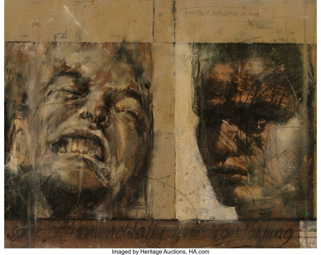 Guy Denning (British, b. 1965) Occasionally a Co: Guy Denning (British, b. 1965) Occasionally a Comfort Oil, resin, and diamond dust on canvas 16 x 20 inches (40.6 x 50.8 cm) Signed and titled on the reverse HID03101062020 © 2020 Heritage Auctio