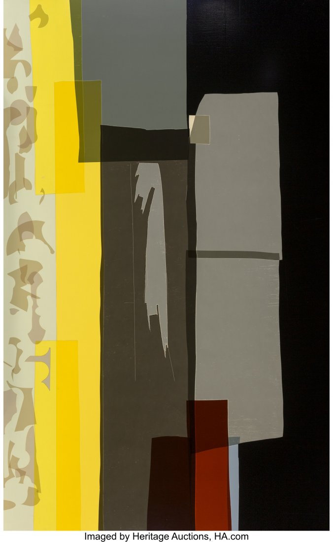 Monique van Genderen (American, b. 1965) Between: Monique van Genderen (American, b. 1965) Between Clenched Teeth, 2001 Vinyl on panel 78 x 48 inches (198.1 x 121.9 cm) Signed, dated, titled, and inscribed on the reverse: Monique van Genderen / "betw