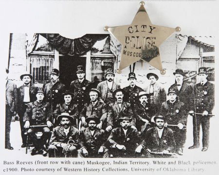 Extremely Rare Muscogee, Indian Territory Police: Extremely Rare Muscogee, Indian Territory Police Badge, Circa 1880-1890. 2.75" across. A