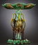 69013: A VICTORIAN MAJOLICA TABLE CENTER Probably Jose