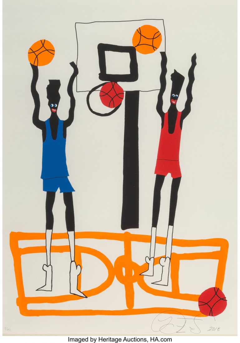 Devin Troy Strother (b. 1986) Untitled, 2018 Sil: Devin Troy Strother (b. 1986) Untitled, 2018 Silkscreen in colors on wove paper 27 x 19-1/2 inches (68.6 x 49.5 cm) (sheet) Ed. 2/40 Signed, numbered, and dated in pencil along lower edge Published by