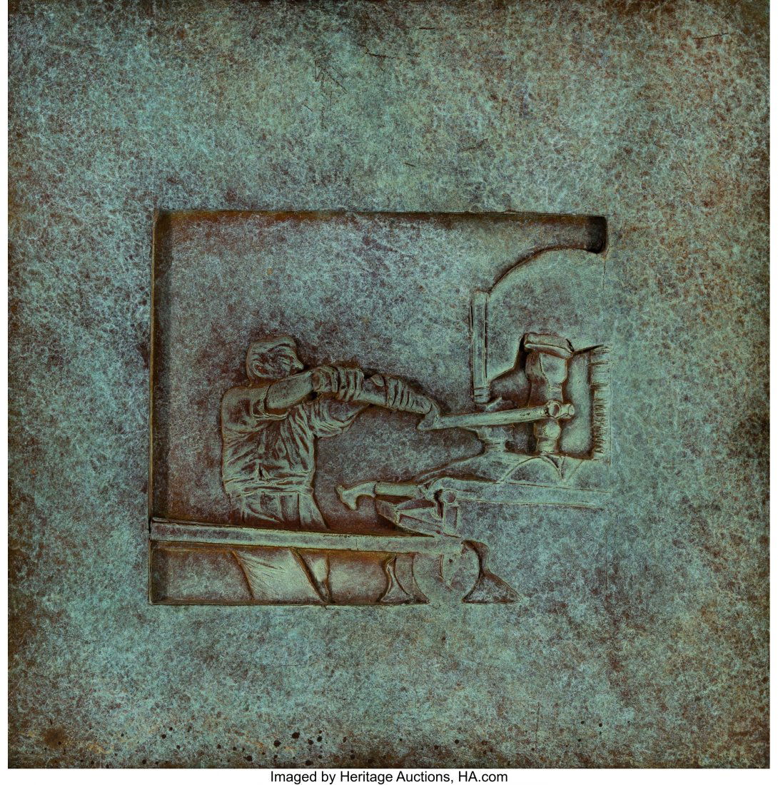 Robert Graham (1938-2008) Social Programs - Labo: Robert Graham (1938-2008) Social Programs - Labor, from Franklin Delano Roosevelt Memorial Plaques, Dedicated in 1997 Bronze relief with unique patina 13 x 12-3/4 inches (33 x 32.4 cm) Edition of 3 PR