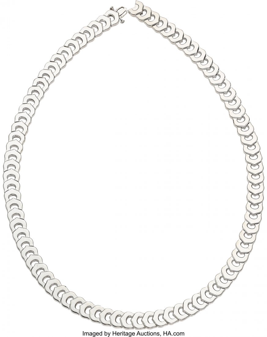 Cartier Diamond, White Gold Necklace, French  St (1 of 2)