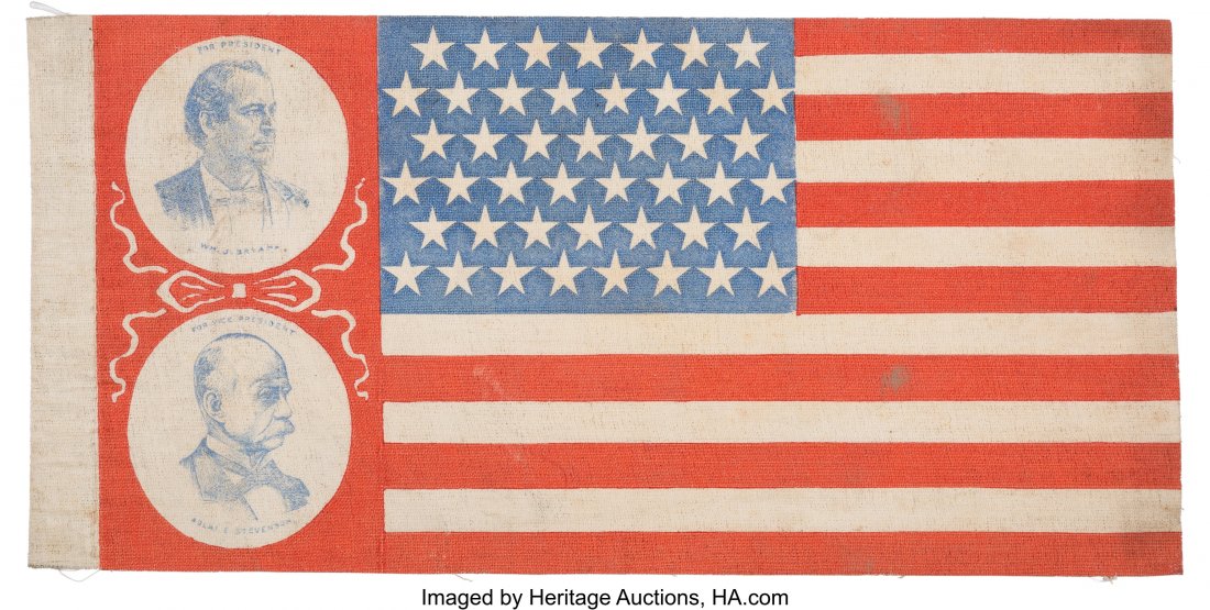 Bryan & Stevenson: Jugate Flag. 13" x 6.5" 45-st (1 of 2)