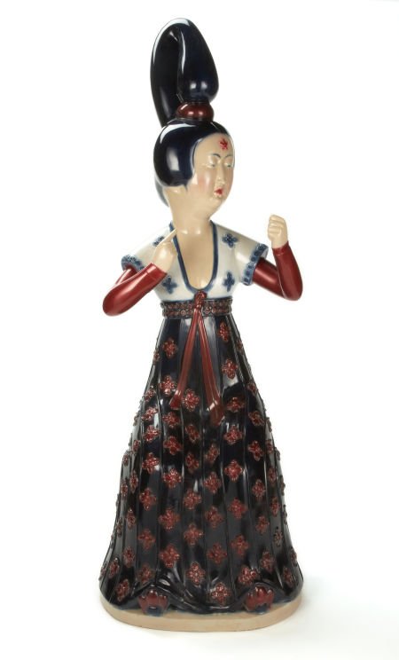 YU FAN (Chinese, b. 1966) Tang Lady Painted fib: YU FAN (Chinese, b. 1966)Tang Lady Painted fiberglass82-5/8 x 31-1