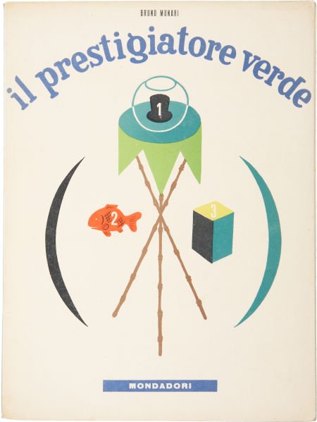 Bruno Munari. Two Illustrated Books, including: Il Pres: Bruno Munari. Two Illustrated Books, including: Il Prestigiatore Verde