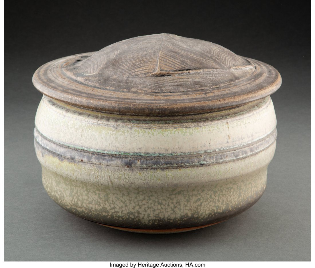Karen Karnes (American, 1925-2016) Covered Vesse (1 of 3)